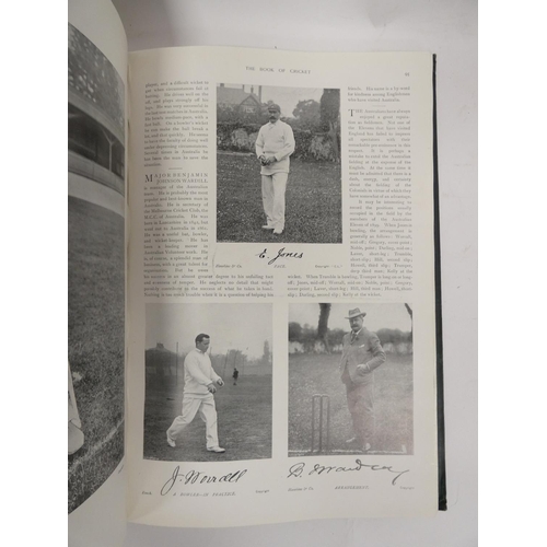 218 - FRY C. B. (Ed).  The Book of Cricket. A New Gallery of Famous Players. Many photographic plates &... 