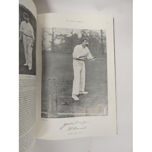 218 - FRY C. B. (Ed).  The Book of Cricket. A New Gallery of Famous Players. Many photographic plates &... 