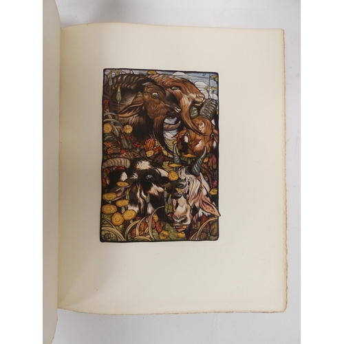 219 - DETMOLD EDWARD J.  The Fables of Aesop. Ltd. ed. 599/750 signed by Detmold. Tipped in col. plates. Q... 