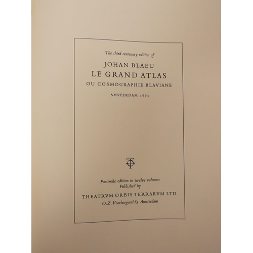 227 - BLAEU JOHAN.  Le Grand Atlas ou Cosmographie Blaviane. The Third Centenary Edition. Ltd. e... 