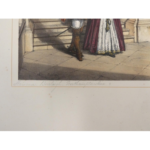 231 - NASH JOSEPH.  The Mansions of England in the Olden Time. 94 fine hand col. lithograph plates in 92 c... 