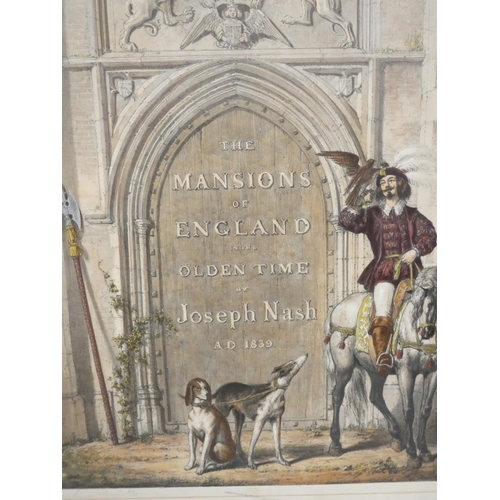 231 - NASH JOSEPH.  The Mansions of England in the Olden Time. 94 fine hand col. lithograph plates in 92 c... 