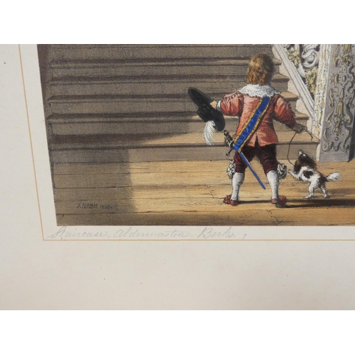 231 - NASH JOSEPH.  The Mansions of England in the Olden Time. 94 fine hand col. lithograph plates in 92 c... 