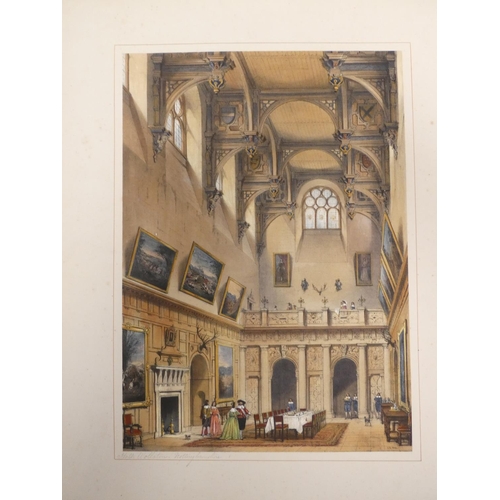 231 - NASH JOSEPH.  The Mansions of England in the Olden Time. 94 fine hand col. lithograph plates in 92 c... 