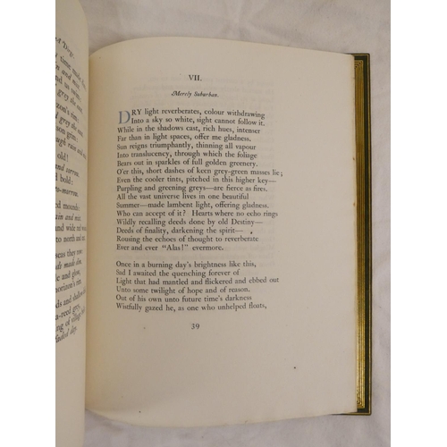 234 - RUNCIMAN THOMAS.  Songs, Sonnets & Miscellaneous Poems. Ltd. ed. 150. Slipped in port. Quarto. F... 