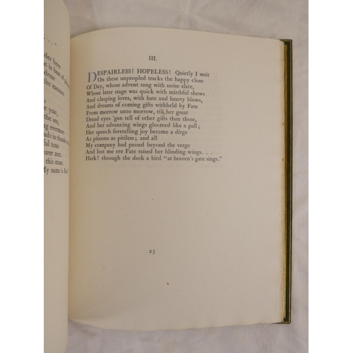 234 - RUNCIMAN THOMAS.  Songs, Sonnets & Miscellaneous Poems. Ltd. ed. 150. Slipped in port. Quarto. F... 