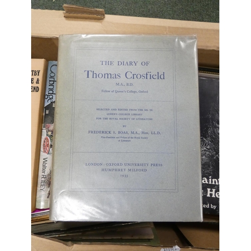 239 - North of England Local History & Topography.  A carton of various vols.... 