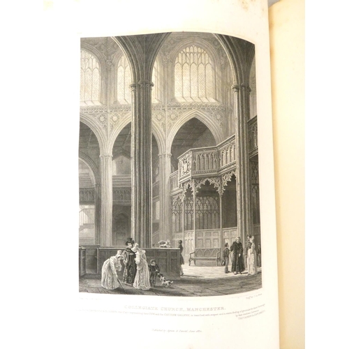 245 - HIBBERT S.  The History of the College & Collegiate Church, Manchester. 3 vols. in two... 