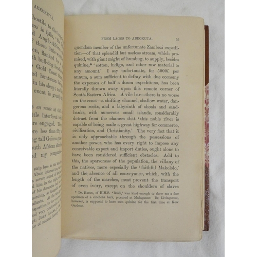 247 - BURTON RICHARD F.  Abeokuta & the Camaroons Mountains, An Exploration. 2 vols. Map (re... 