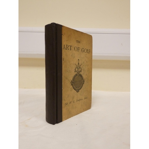 248 - SIMPSON SIR W. G.  The Art of Golf. Half title. Eng. title vignette, plates after photogra... 