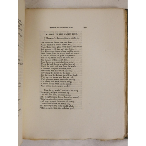 261 - BORLAND R.  Yarrow, Its Poets & Poetry. Photogravure plates. Large paper. Orig. green ... 