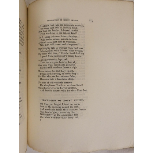 261 - BORLAND R.  Yarrow, Its Poets & Poetry. Photogravure plates. Large paper. Orig. green ... 