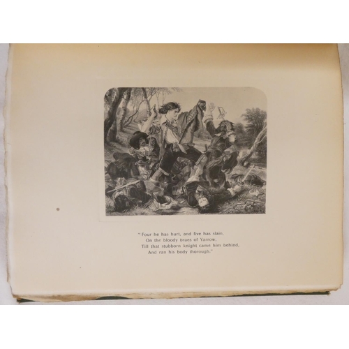 261 - BORLAND R.  Yarrow, Its Poets & Poetry. Photogravure plates. Large paper. Orig. green ... 