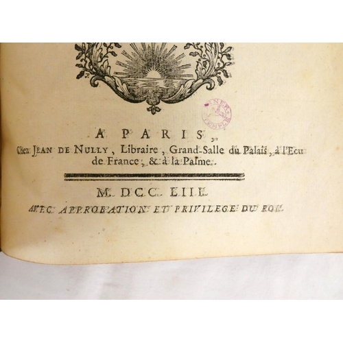 267 - SERRES CLAUDE.  Les Institutions du Droit Francois. Half title. Quarto. Rebound qtr. morocco. Paris,... 