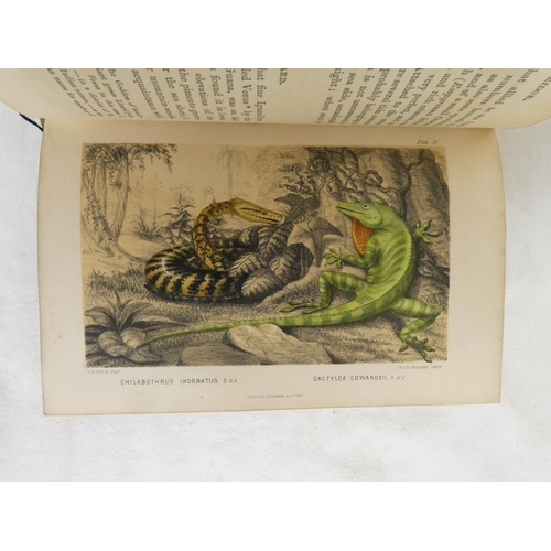 274 - GOSSE PHILIP H.  A Naturalist's Sojourn in Jamaica. Litho frontis & 7 litho plates, some ha... 