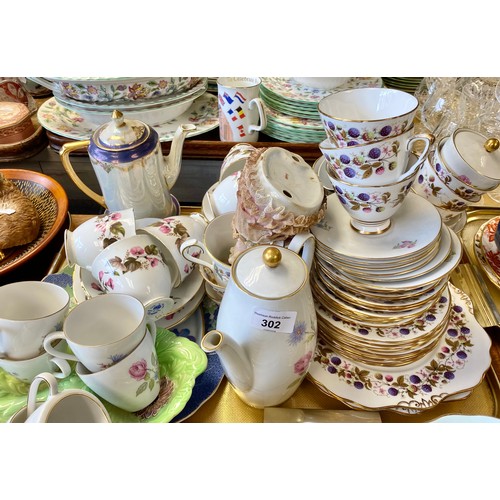 302 - Teaware to include Paragon, Royal Standard, Royal Staffordshire Claire etc