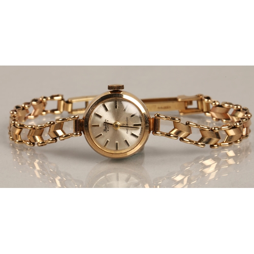 118 - 9ct gold Bentima Star wristwatch