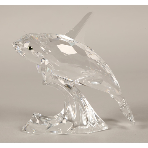 205 - Swarovski whale, 10cm, boxed.