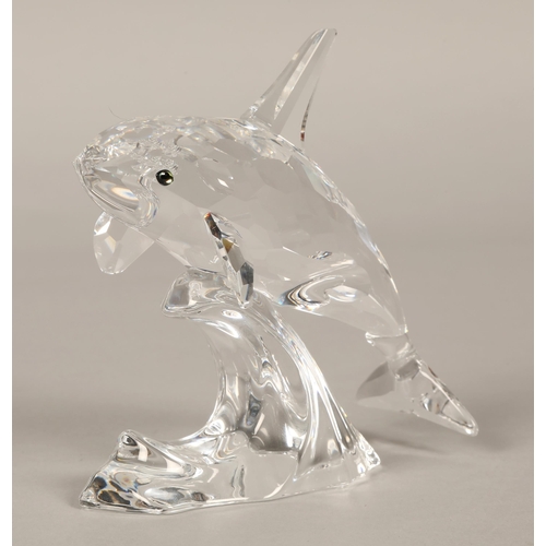 205 - Swarovski whale, 10cm, boxed.