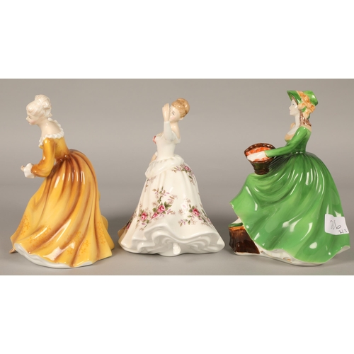 206 - Royal Doulton figure Shirley HN2702, also Kirsty HN2381 and a Coalport figure Helen (3)