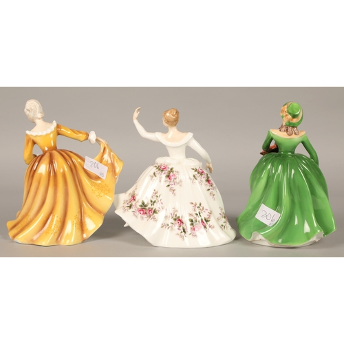 206 - Royal Doulton figure Shirley HN2702, also Kirsty HN2381 and a Coalport figure Helen (3)