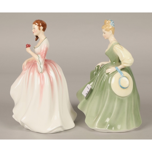 207 - Two Royal Doulton figures Tender Moment HN3303 and Fair Lady HN2193 (2)