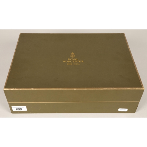 208 - Royal Worcester coffee set, boxed