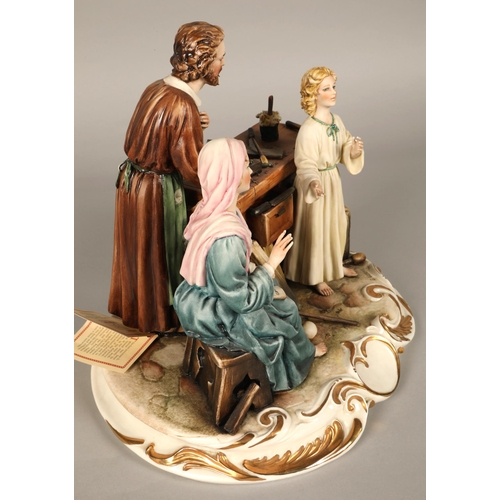 36 - Capodimonte figure of Jesus, Mary & Joseph