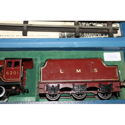 1116 - Hornby (Meccano Ltd of Liverpool) O gauge model railway 4-6-2 Princess Elizabeth tender locomotive 6... 
