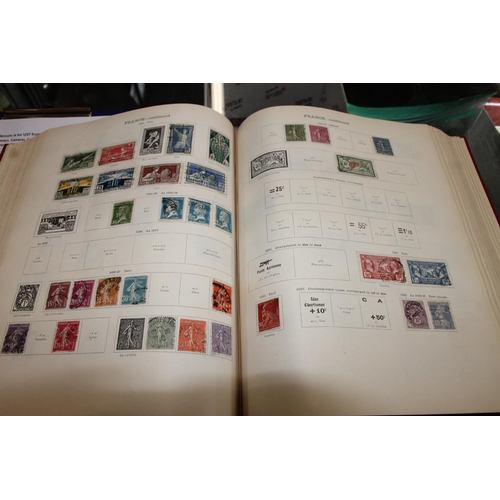 1297 - Stamp collection held across five albums to include two Stanley Gibbons Ideal postage stamp albums c... 