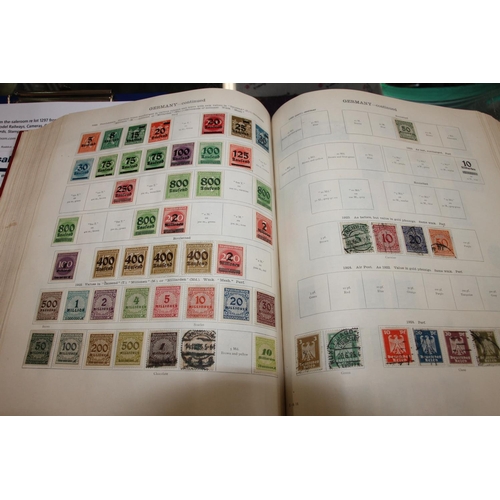 1297 - Stamp collection held across five albums to include two Stanley Gibbons Ideal postage stamp albums c... 