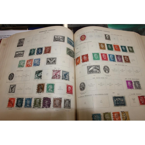 1297 - Stamp collection held across five albums to include two Stanley Gibbons Ideal postage stamp albums c... 