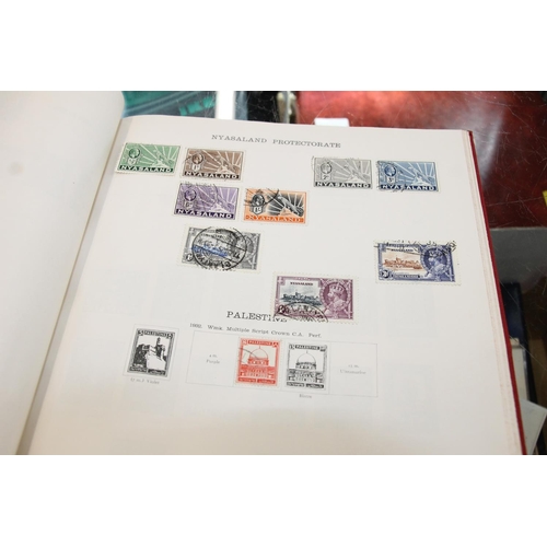 1297 - Stamp collection held across five albums to include two Stanley Gibbons Ideal postage stamp albums c... 