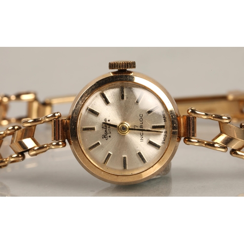 118 - 9ct gold Bentima Star wristwatch