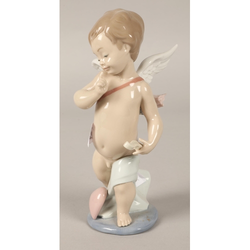 222 - Lladro figure of a winged cherub 20cm