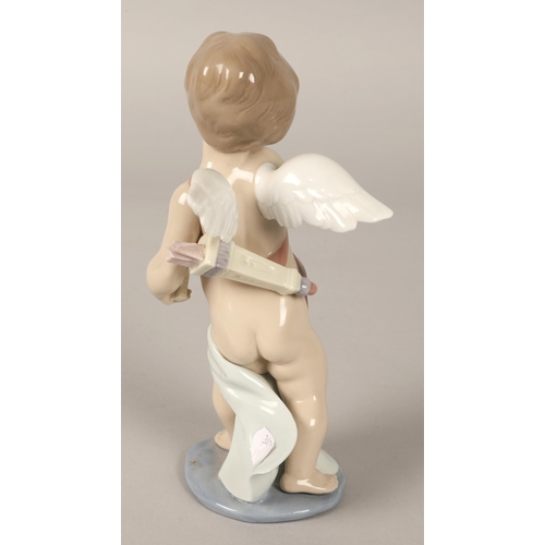 222 - Lladro figure of a winged cherub 20cm