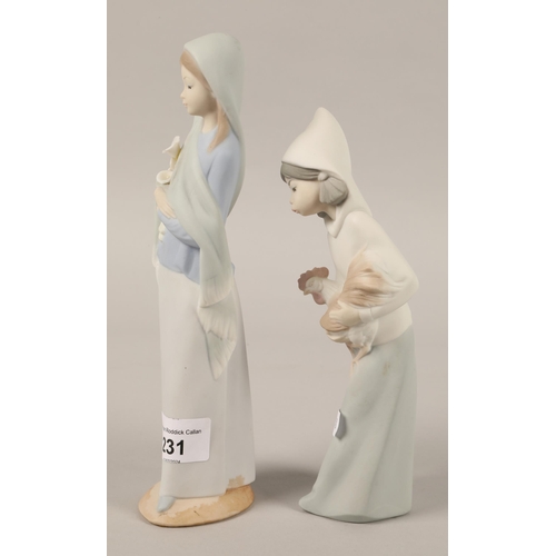 231 - Two Lladro figurines