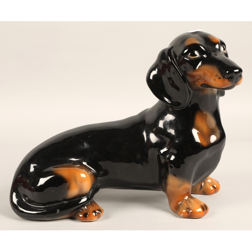 234 - Two large Beswick dachshund sausage dogs