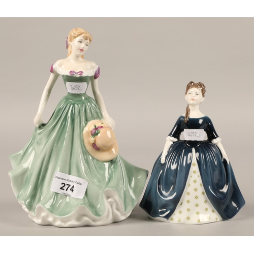 274 - Royal Doulton figurine 'Loving Thoughts' HN4318 and 'Debbie' HN2385