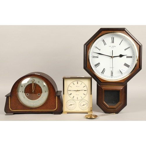 276 - Three clocks, two mantel and one wall