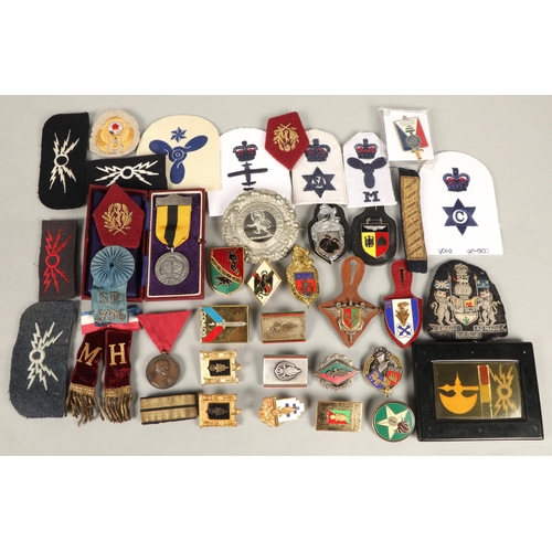 150 - Assortment of patches, badges, military, Scottish, etc