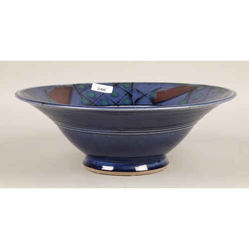 246 - John Maguire Strathearn pottery bowl 34.5cm diameter