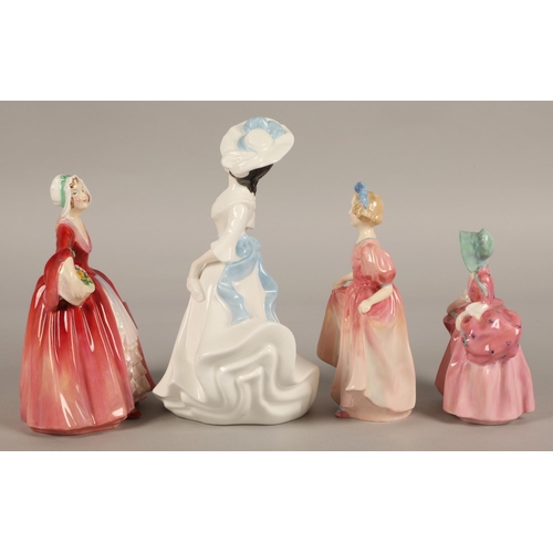 250 - Four Royal Doulton figures, Margaret HN2397, Sweeting HN1935, Janet HN1537, and Bo Peep HN1811