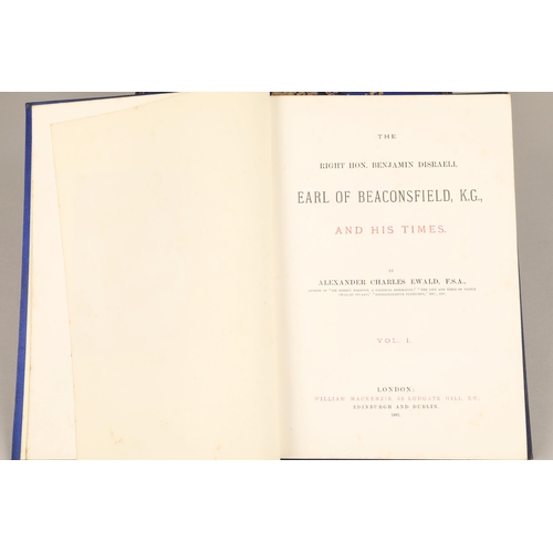 255 - The Right Hon. Earl of Beaconsfield and His Times, five vols.