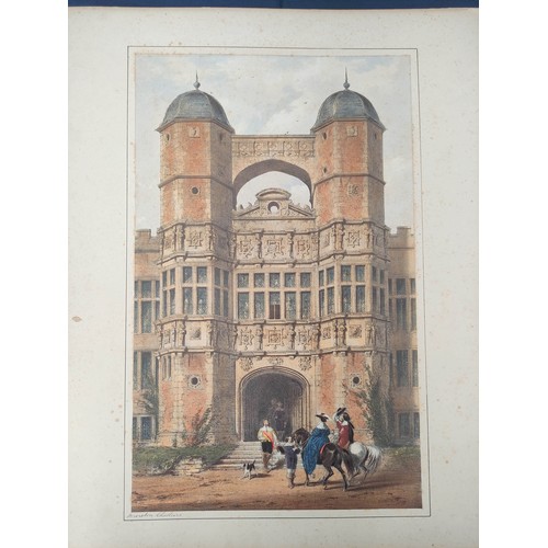 231 - NASH JOSEPH.  The Mansions of England in the Olden Time. 94 fine hand col. lithograph plates in 92 c... 