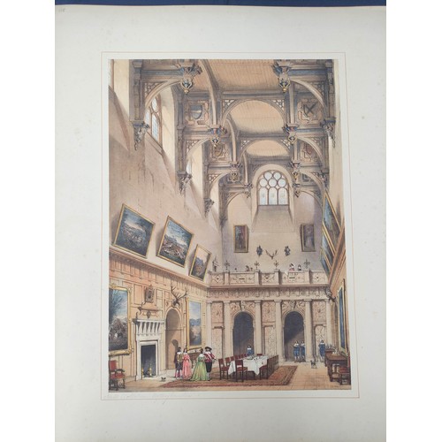 231 - NASH JOSEPH.  The Mansions of England in the Olden Time. 94 fine hand col. lithograph plates in 92 c... 