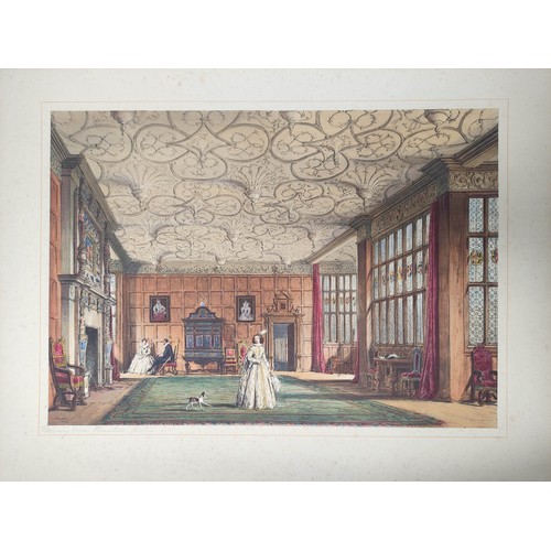 231 - NASH JOSEPH.  The Mansions of England in the Olden Time. 94 fine hand col. lithograph plates in 92 c... 