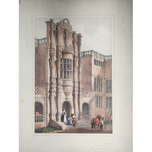 231 - NASH JOSEPH.  The Mansions of England in the Olden Time. 94 fine hand col. lithograph plates in 92 c... 