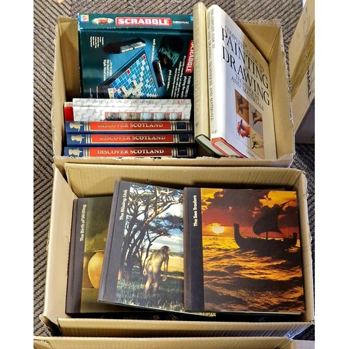 315 - Collection of books to include various art related, Scottish History, etc. (two boxes)