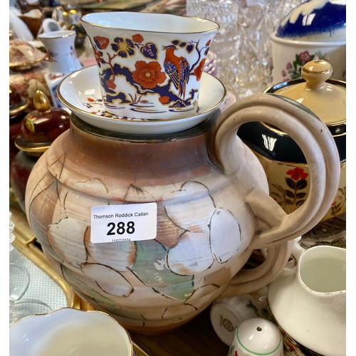 288 - Sutherland part teaset, condiments, Aynsley dish etc